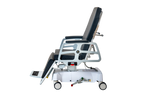 Custom Multi-Purpose Stretcher Chair (Seat Tilt, Wide, with Auto Extending Footrest & IV W - side view