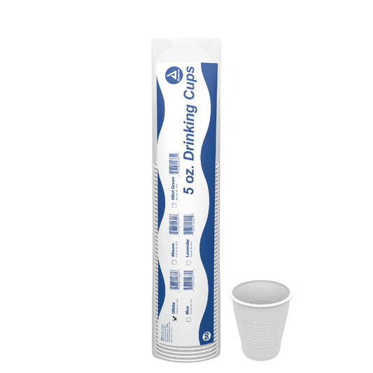 Plastic Drinking Cups 5 oz, White