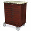 Wood Vinyl  Unit-Dose Box Cart with Keylocking Cabinet Capacity of 300 Boxes, American Natural Cabinet Finish.  Standard