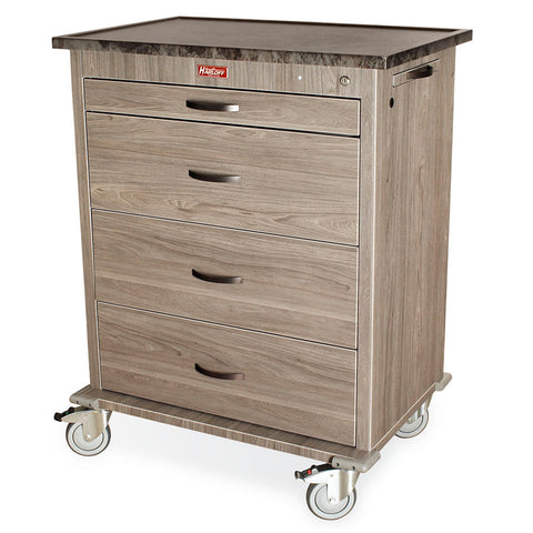 Harloff Full Drawer Locking Narcotics Box for 4" Cassette Cart Drawer (for Optimal Line)