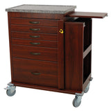 Breakaway Lock Kit, for Wood Vinyl Cats with vertical drawer configuration, Cherry Mahogany finish, factory inst
